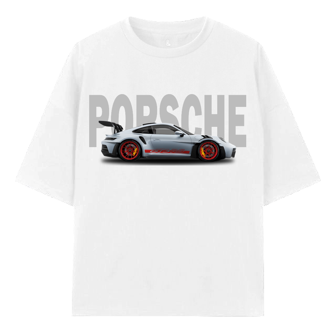 PORSCHE Oversized Unisex T-Shirt black